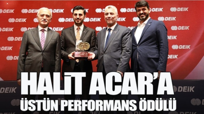Halit Acar’a Üstün Performans Ödülü