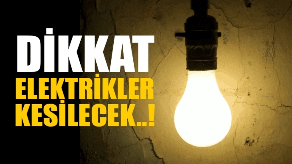 Gaziantep'te 3 Ağustos'ta elektrik kesintisi olacak yerler