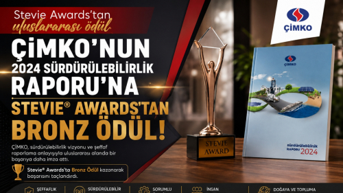 Çimko’nun 2024 Sürdürülebilirlik Raporu’na Stevie® Awards’tan Bronz Ödül