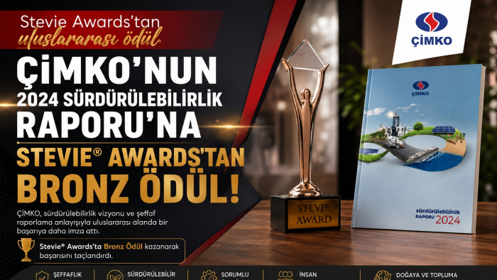Çimko’nun 2024 Sürdürülebilirlik Raporu’na Stevie® Awards’tan Bronz Ödül