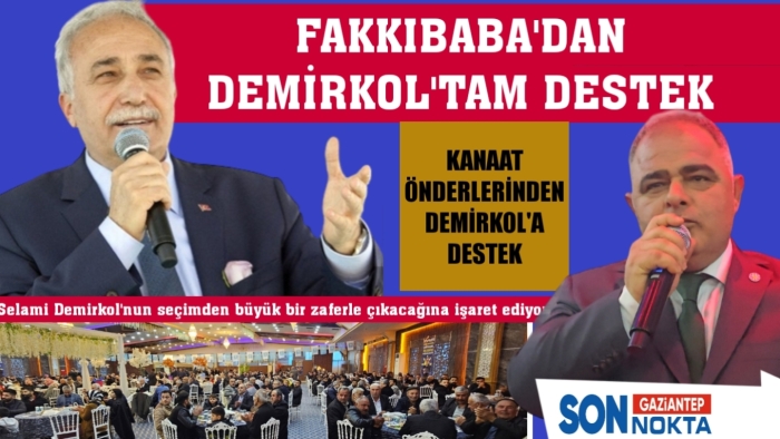 FAKKIBABA'DAN  SELAMİ DEMİRKOL'A TAM DESTEK