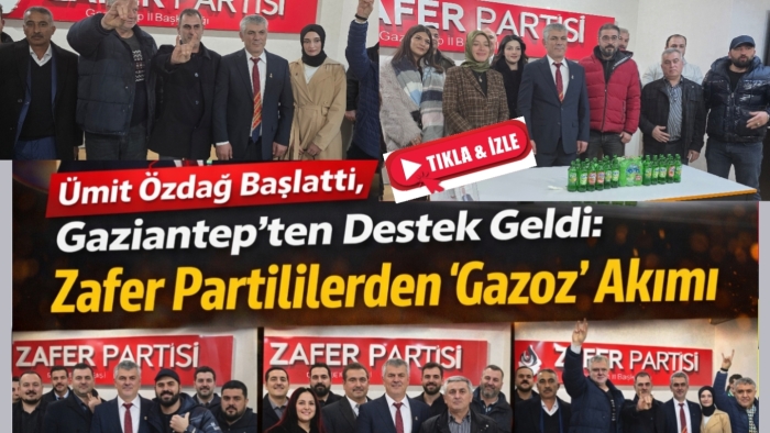 Ümit Özdağ Başlattı, Gaziantep’ten Destek Geldi: Zafer Partililerden “Gazoz” Akımı
