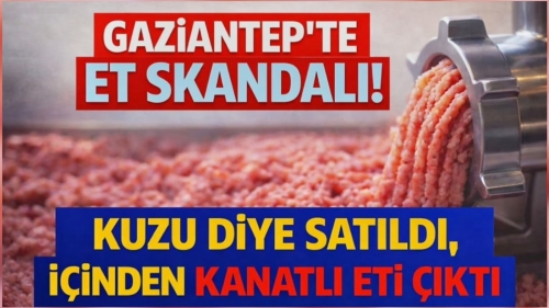 Gaziantep’te Et Skandalı! Kuzu Diye Satıldı, İçinden Kanatlı Eti Çıktı