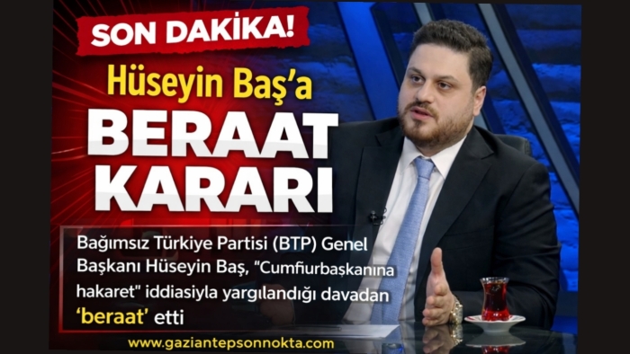 Hüseyin Baş'a beraat kararı