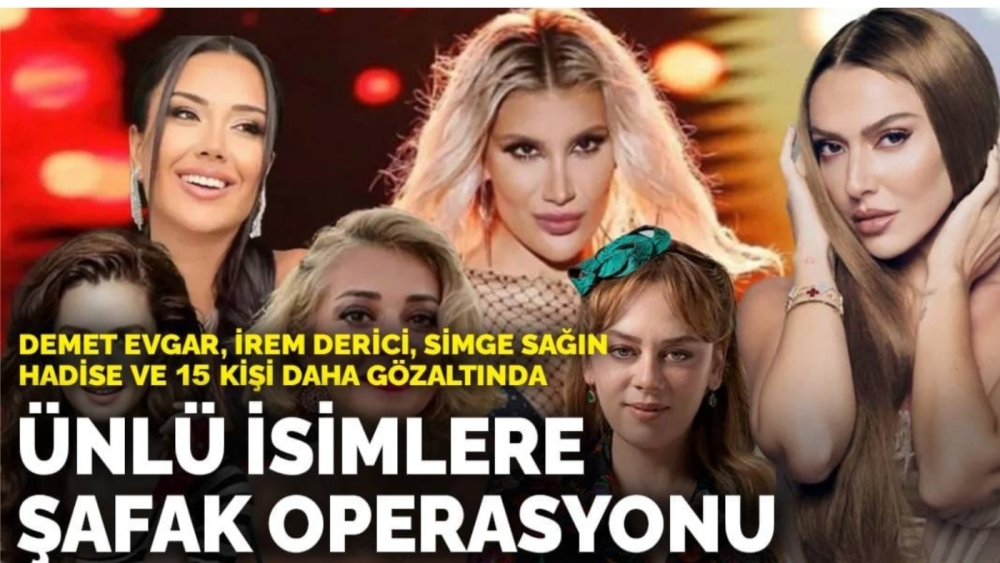 Ünlülere Şafak Baskını: 19 Kişi Hakkında Uyuşturucu Soruşturması Başlatıldı