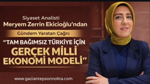 Siyaset Analisti Meryem Zerrin Ekicioğlu’ndan Gündem Yaratan Çağrı: