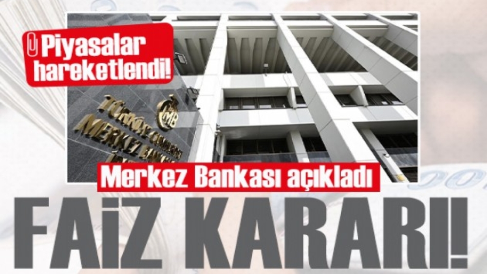 Merkez Bankası politika faizini yüzde 42,5’ten yüzde 46’ya yükseltti