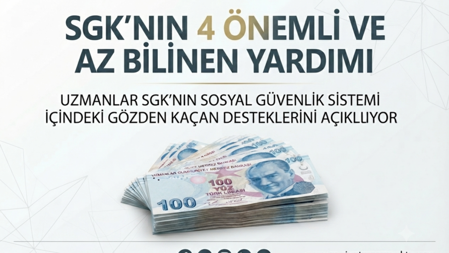 SGK'nın Bilinmeyen 4 Yardımı Ortaya Çıktı! Birçok Vatandaş Bu Haklardan Habersiz