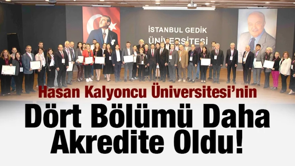 Hasan Kalyoncu Üniversitesi’nin Dört Bölümü Daha Akredite Oldu!
