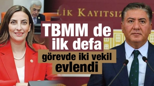 TBMM de ilk defa görevde iki vekil evlendi