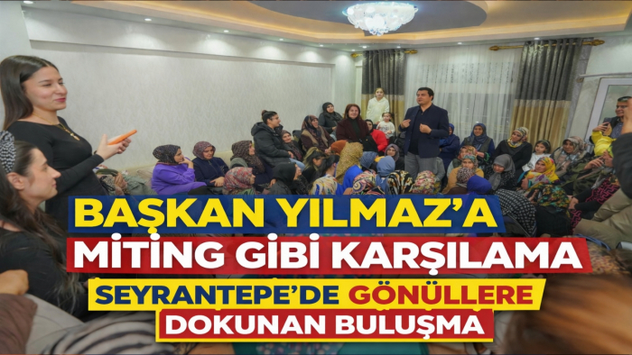 BAŞKAN YILMAZ’A MİTİNG GİBİ KARŞILAMA