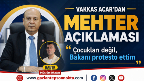 Vakkas Acar'dan  MEHTER AÇIKLAMASI  İZLE  Çocukları değil, Bakanı protesto ettim