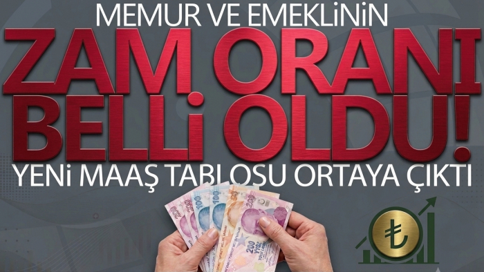 Milyonların Beklediği Zam Oranları Netleşti! İşte Memur ve Emeklinin Yeni Maaş Zammı