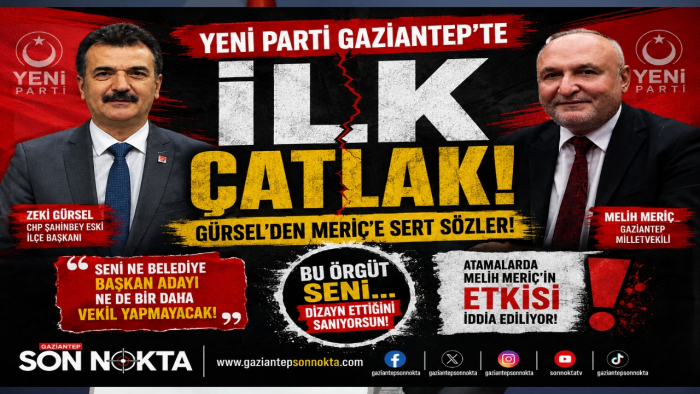 Yeni Parti Gaziantep’te İlk Çatlak! Zeki Gürsel’den Melih Meriç’e Sert Tepki