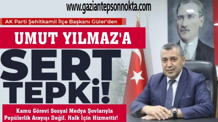 Ak Partili Başkan’dan Umut Yılmaz’a ağır sözler! Şovu bırak hizmet yap