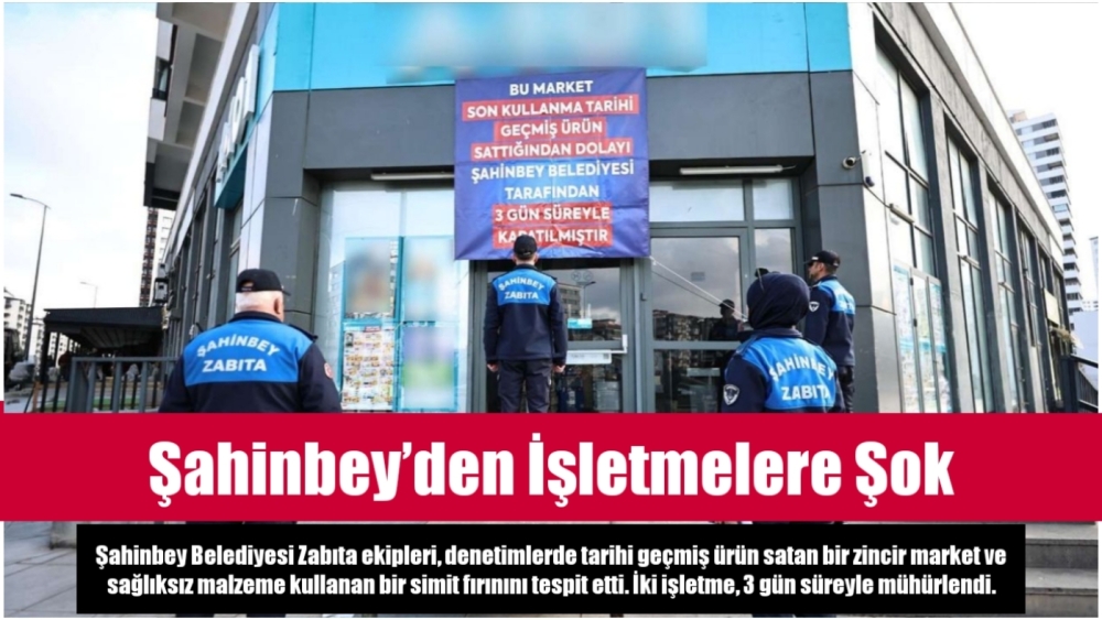 Şahinbey’den İşletmelere Şok