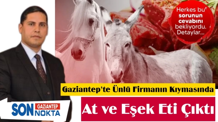 Gaziantep’te Ünlü Firmanın Kıymasında At ve Eşek Eti Çıktı