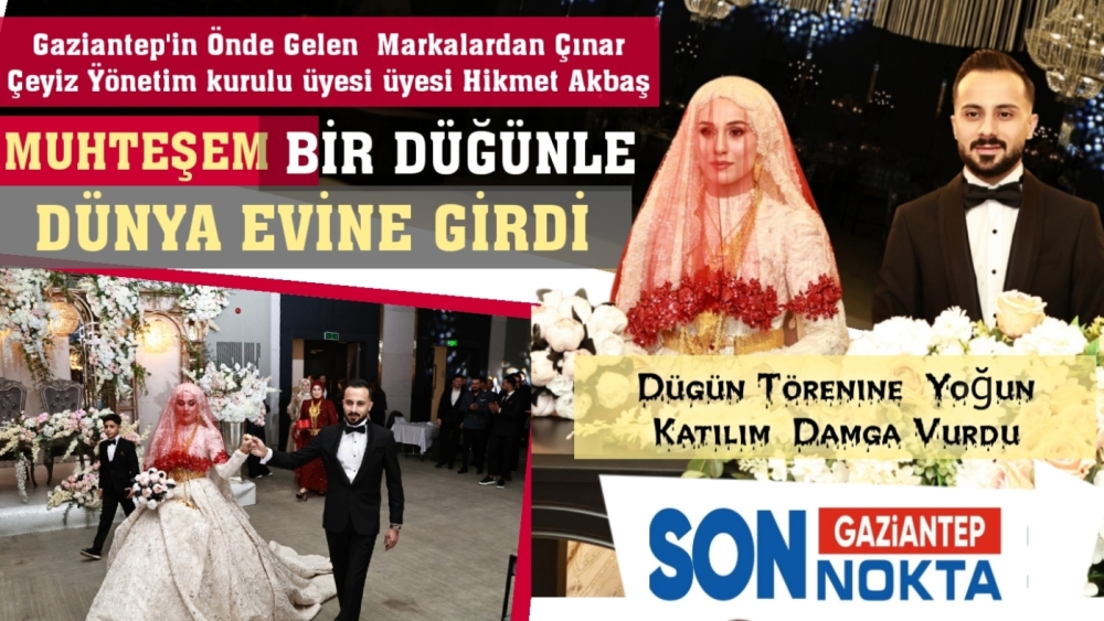 Gaziantep’te dillere destan düğün!