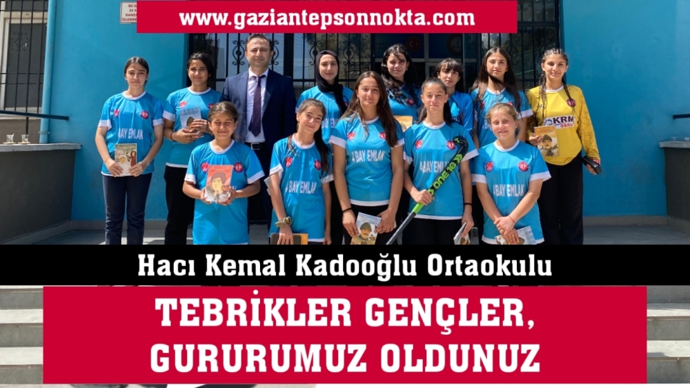 Hacı Kemal Kadooğlu Ortaokulu Gururumuz oldu: Şampiyon oldular