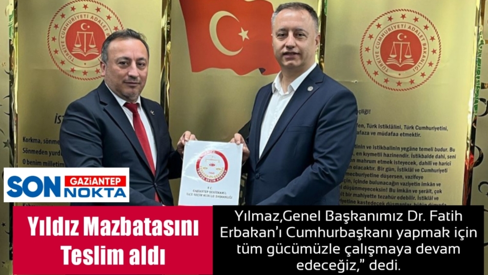 Yıldız Mazbatasını Teslim Aldı