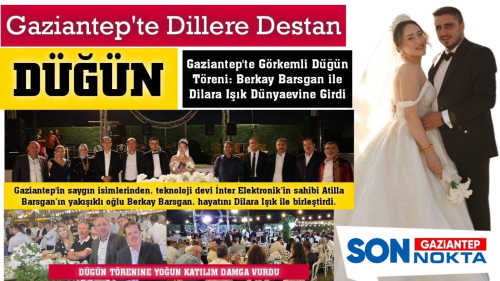 Gaziantep’te dillere destan düğün!