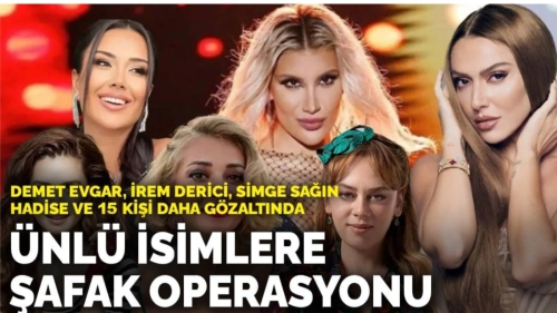 Ünlülere Şafak Baskını: 19 Kişi Hakkında Uyuşturucu Soruşturması Başlatıldı