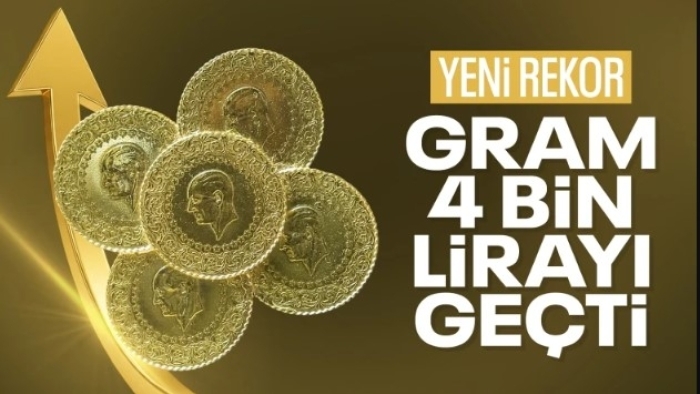Altın fiyatları zirvede: Gram altın 4 bin liranın üzerine çıktı