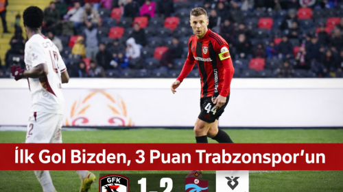 Maç Sona Erdi! Gaziantep FK: 1 Trabzonspor: 2