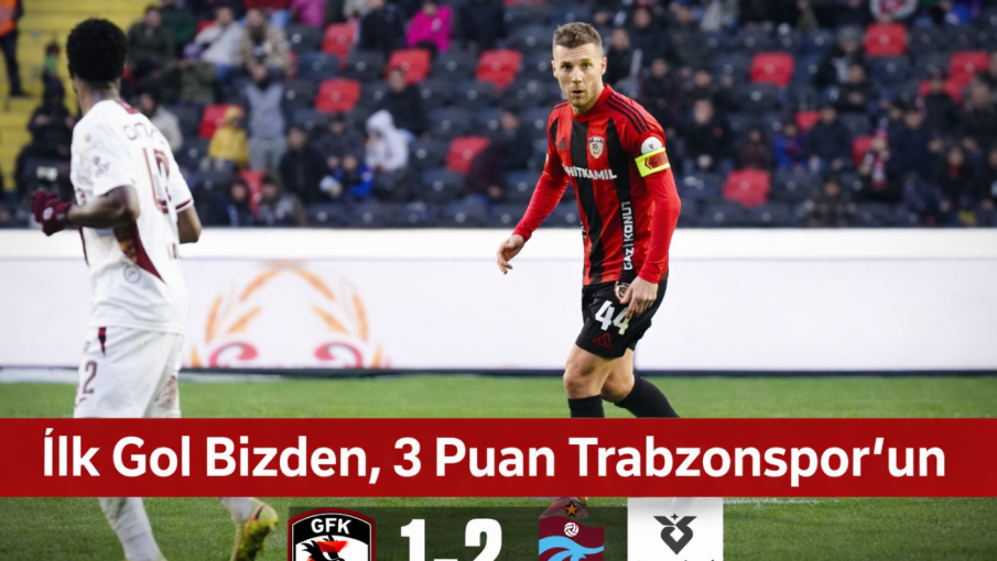 Maç Sona Erdi! Gaziantep FK: 1 Trabzonspor: 2