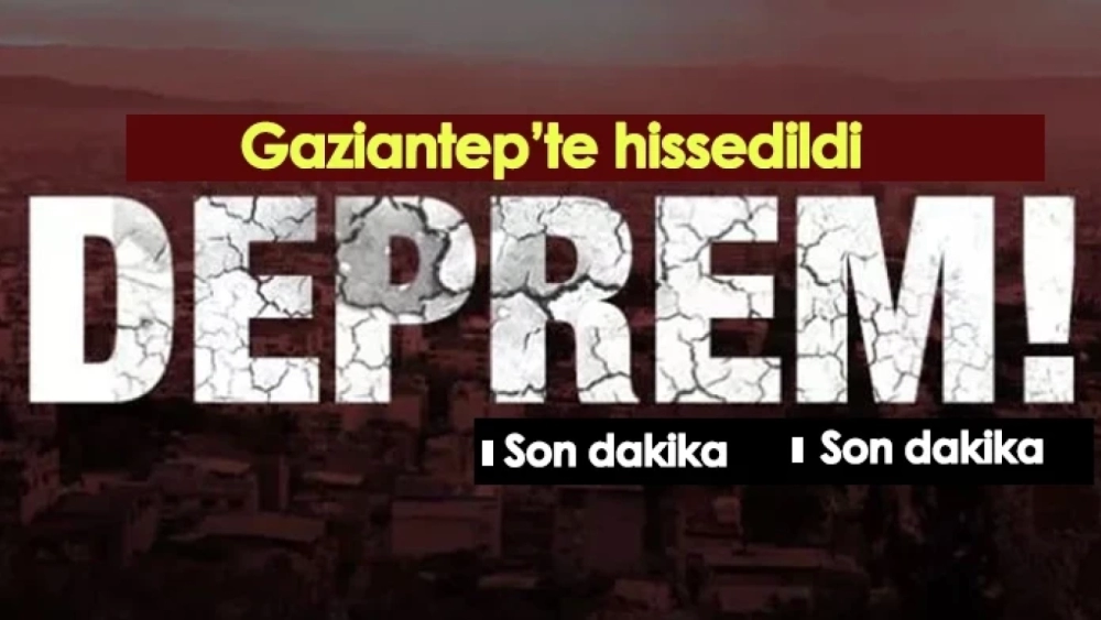 Gaziantep'te Büyük Deprem! Nurdağı'nda 4.6 Şiddetli Sarsıntı